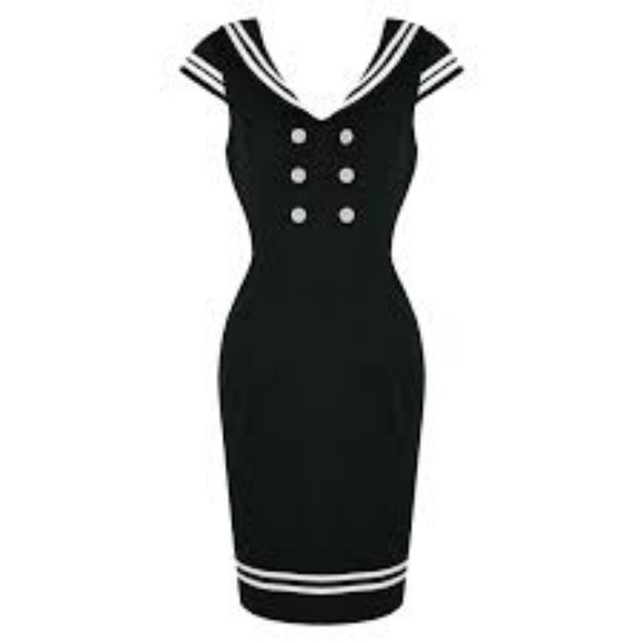 Hell Bunny Dresses & Skirts - Hell Bunny Vixen Sailor Rockabilly Pinup Dress L